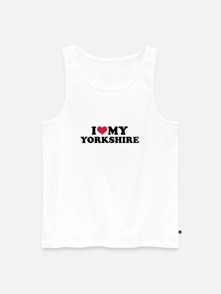 Yorkshire - Männer Premium Bio Tank Top - Weiß