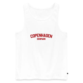 Copenhague Danemark - Débardeur bio Premium Homme - blanc - Devant - Michal (187cm)