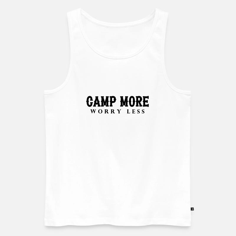 Camp more - Männer Premium Bio Tank Top - Weiß