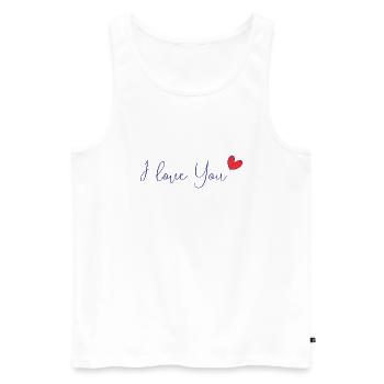 ALLES GUTE ZUM GEBURTSTAG. ALLES GUTE ZUM GEBURTSTAG. JAHRESTAG. - Männer Premium Bio Tank Top - Weiß - Vorne - Michal (187cm)