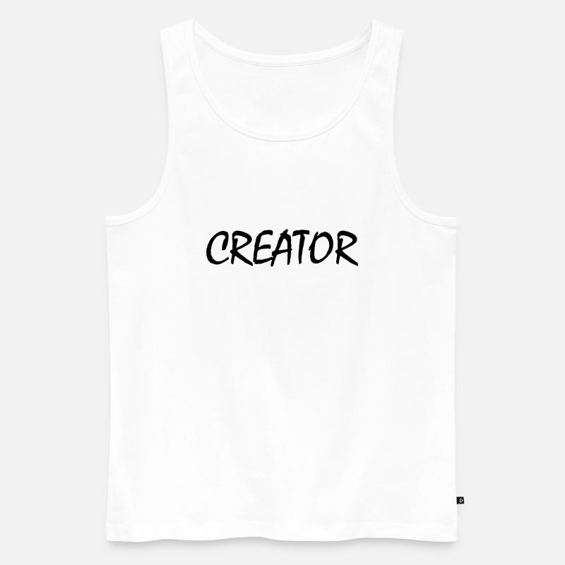 Creator - Männer Premium Bio Tank Top - Weiß