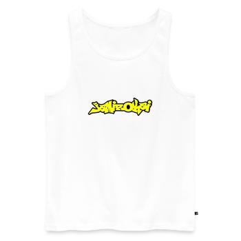 Kai - Männer Premium Bio Tank Top - Weiß - Vorne - AI Model Male 178 light (178cm)