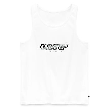 dubstep LE - Männer Premium Bio Tank Top - Weiß - Vorne - AI Model Male 178 light (178cm)