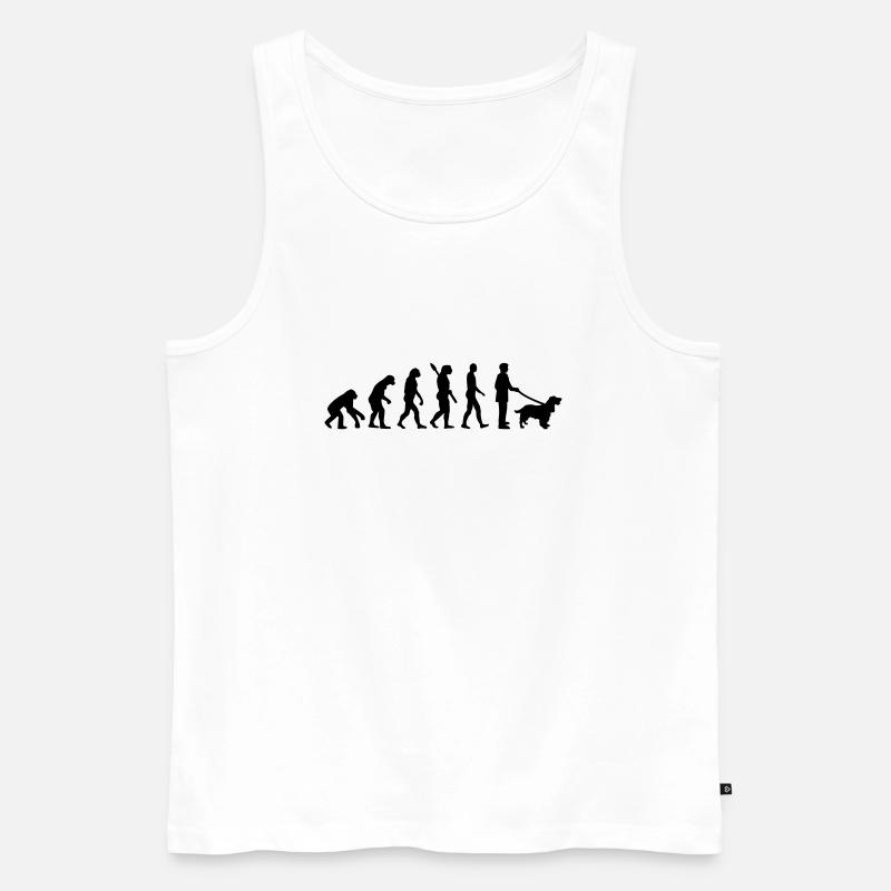 Cocker Spaniel - Männer Premium Bio Tank Top - Weiß