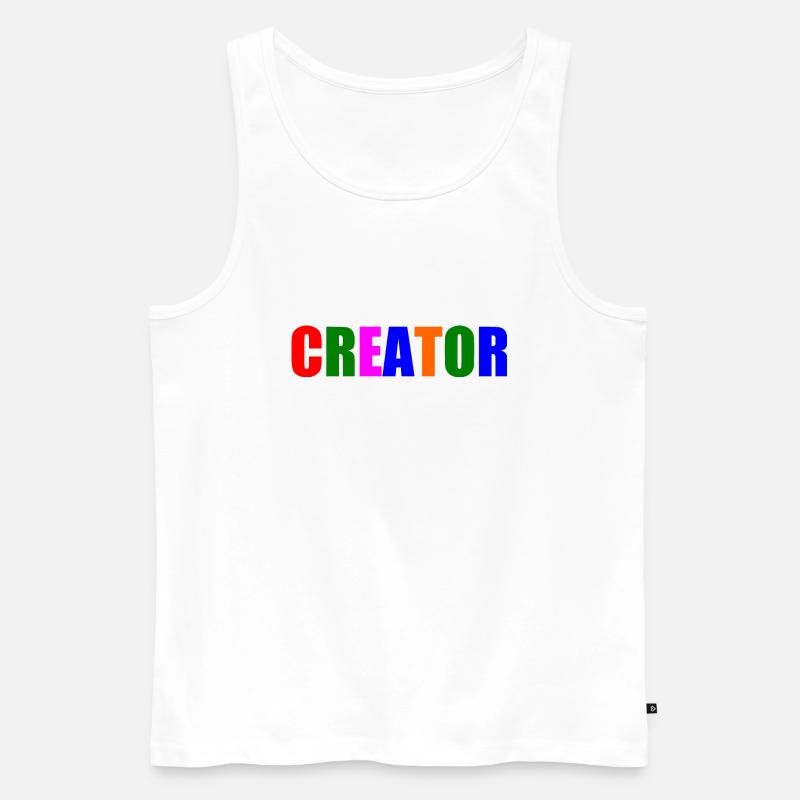 Creator - Männer Premium Bio Tank Top - Weiß