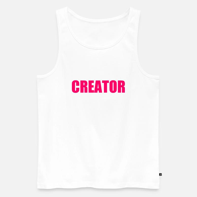 Creator - Männer Premium Bio Tank Top - Weiß