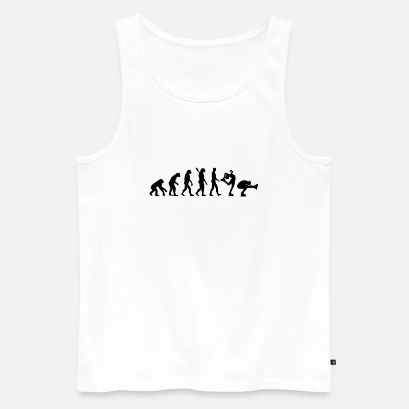 Evolution Eiskunstlauf - Männer Premium Bio Tank Top - Weiß