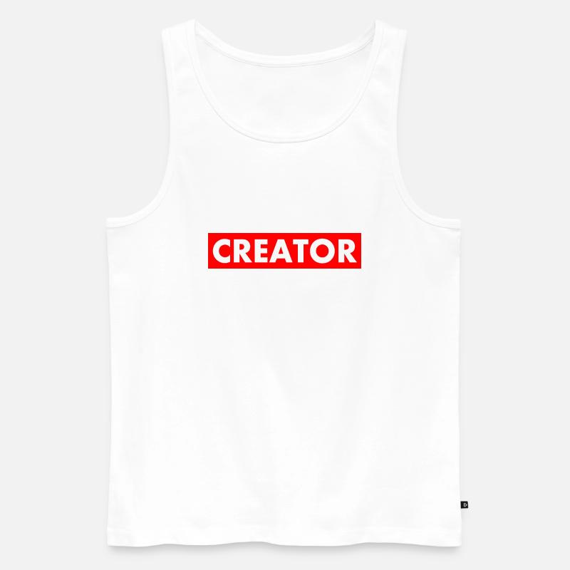 Creator - Männer Premium Bio Tank Top - Weiß