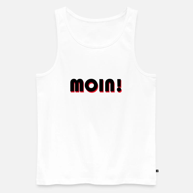 Moin - Männer Premium Bio Tank Top - Weiß