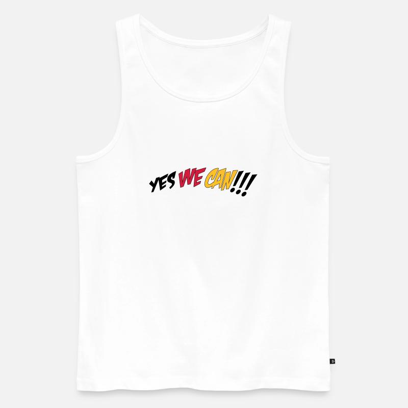 Fußball EM - Männer Premium Bio Tank Top - Weiß