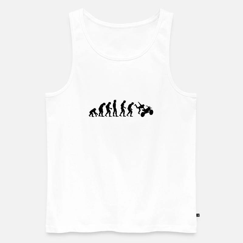 motocross_evolution - Männer Premium Bio Tank Top - Weiß