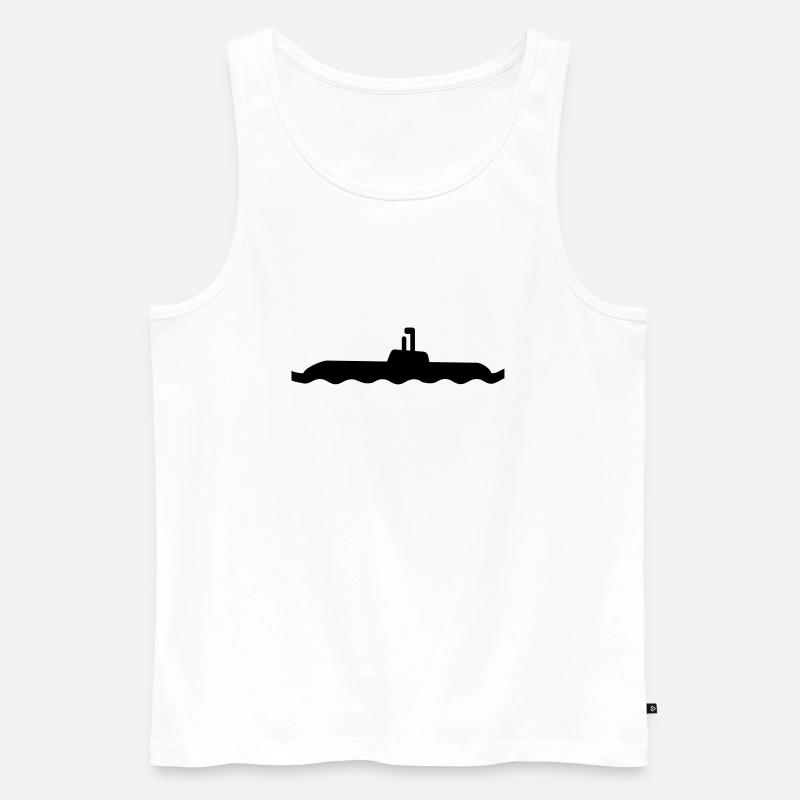 U-Boot - Männer Premium Bio Tank Top - Weiß