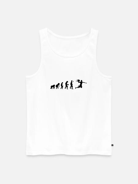 Handball Evolution Geschenkidee - Männer Premium Bio Tank Top - Weiß
