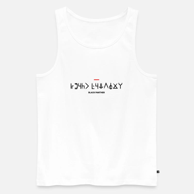 Schwarzer Panther - Männer Premium Bio Tank Top - Weiß