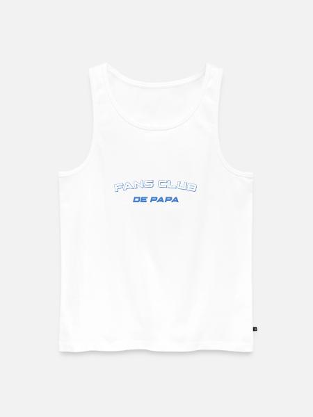 PAPA's Fans Club - Men's Premium Organic Tank Top - white