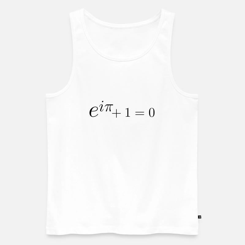 Euler Formel - Männer Premium Bio Tank Top - Weiß