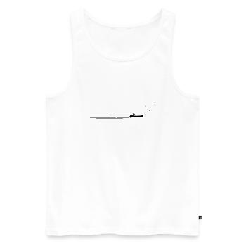 Canoë Alaska - Débardeur bio Premium Homme - blanc - Devant - Michal (187cm)