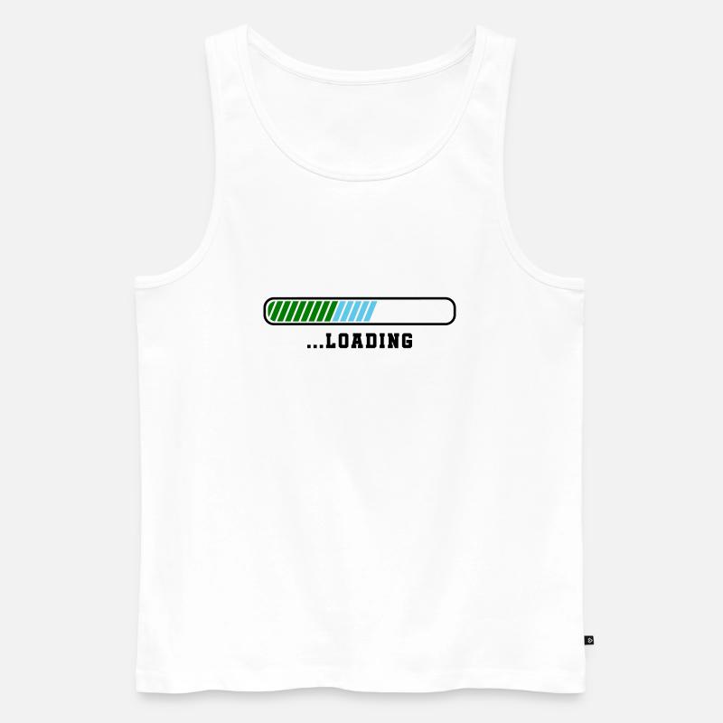 loading - Männer Premium Bio Tank Top - Weiß
