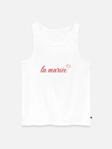 The Red Heart Bride - Men's Premium Organic Tank Top - white