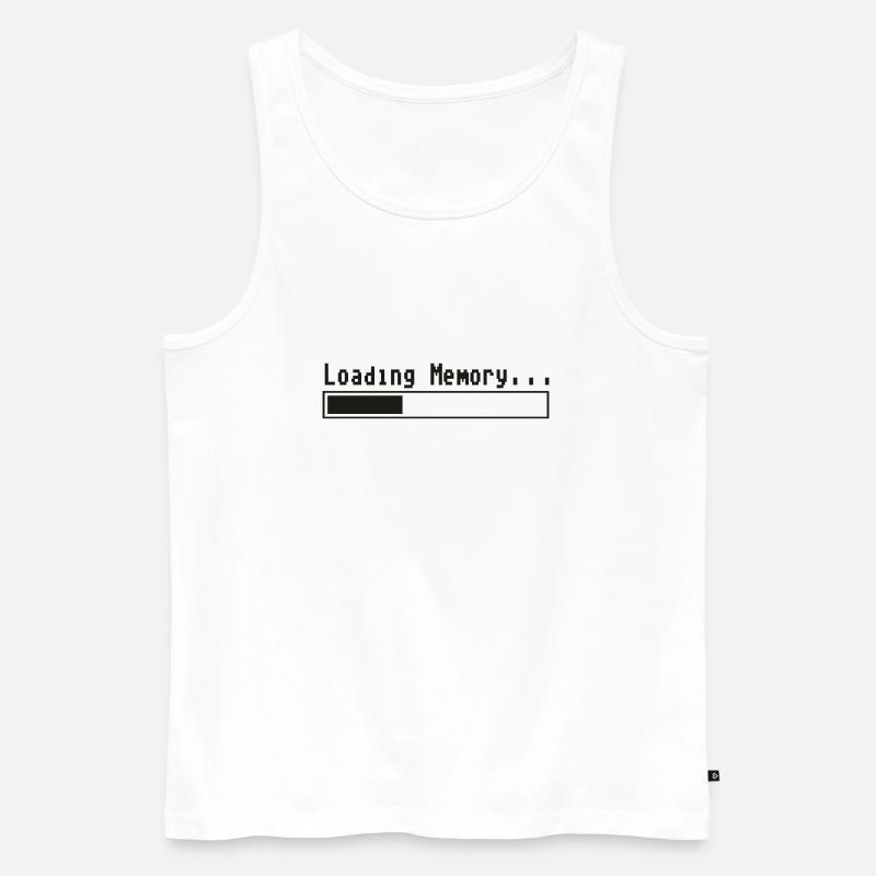 Loading Memory... - Männer Premium Bio Tank Top - Weiß