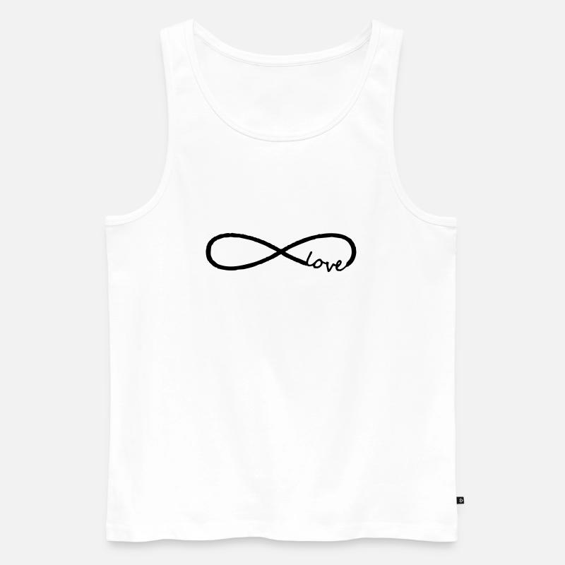 Unendlichkeit - Männer Premium Bio Tank Top - Weiß