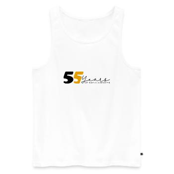 Vintage 1969 Funny 55 Year Old Bday Men Women - Men's Premium Organic Tank Top - white - Front - Michal (187cm)