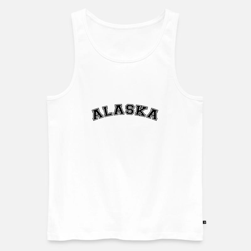 Alaska - Männer Premium Bio Tank Top - Weiß