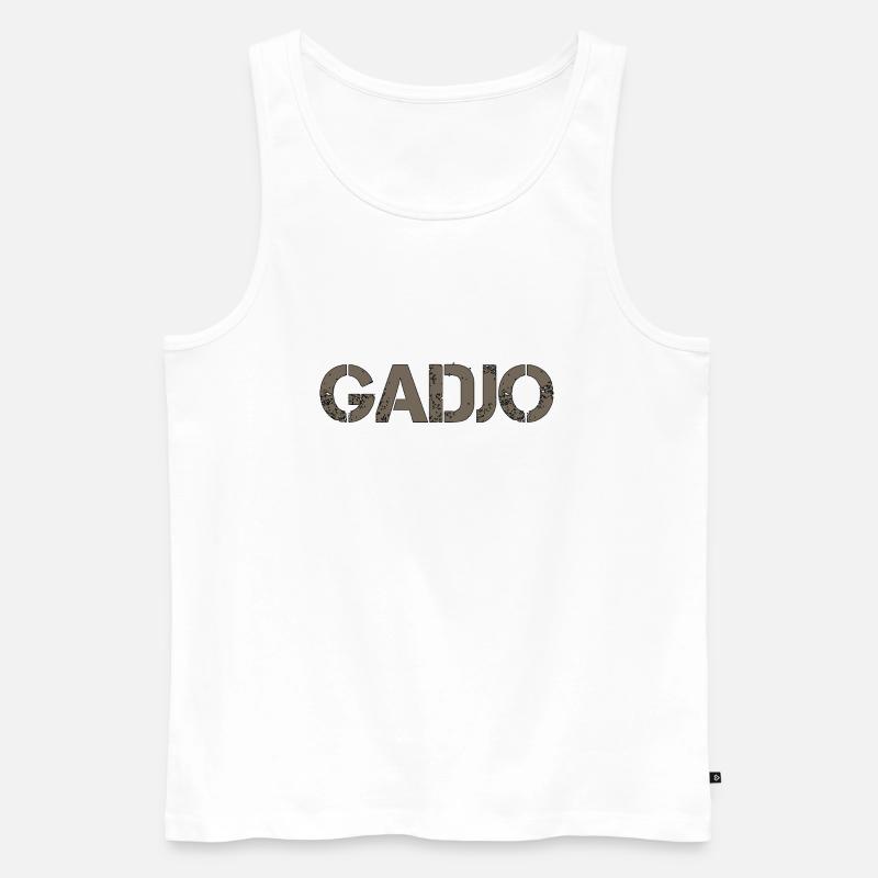 Gadjo - Männer Premium Bio Tank Top - Weiß