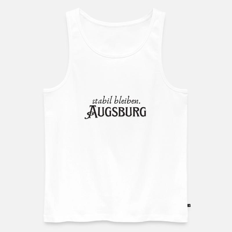 Stabil bleiben Augsburg - Männer Premium Bio Tank Top - Weiß