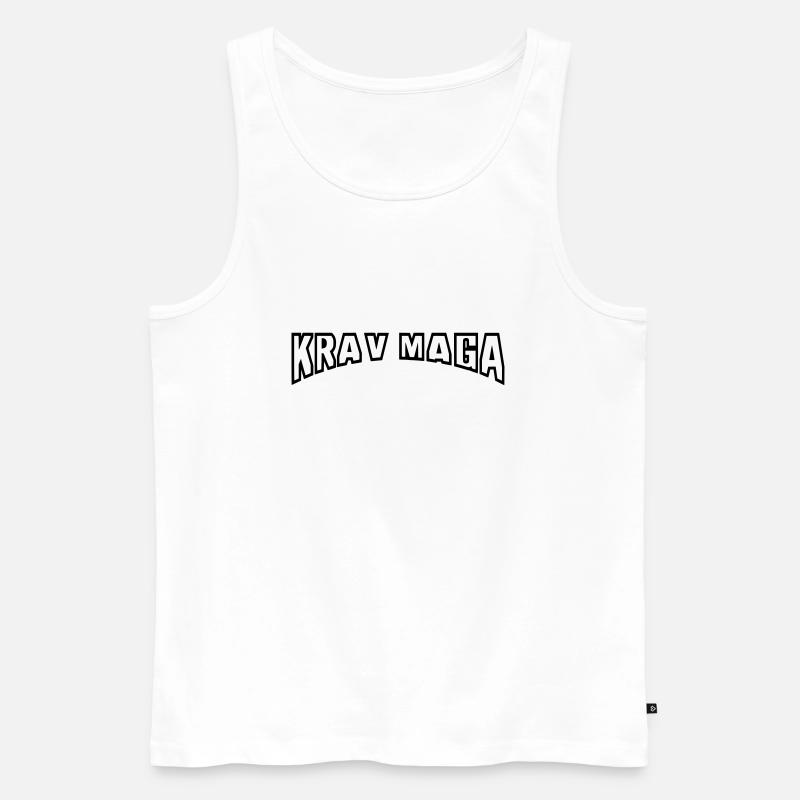 krav maga bogen - Männer Premium Bio Tank Top - Weiß
