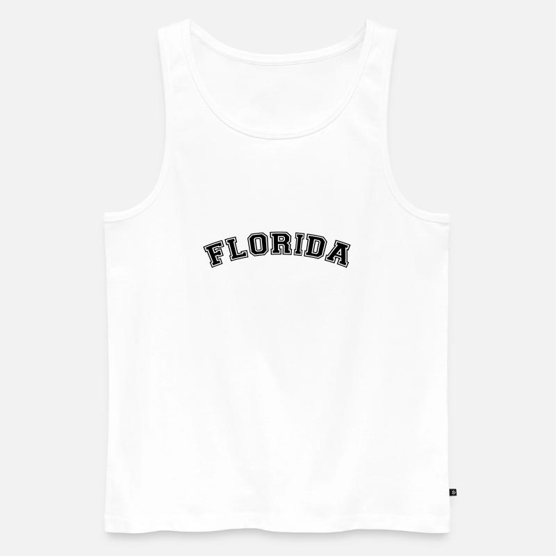 Florida - Männer Premium Bio Tank Top - Weiß
