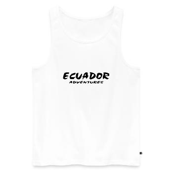 Équateur - Débardeur bio Premium Homme - blanc - Devant - Michal (187cm)