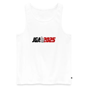 Jga 2025 Junggesellenabschied - Männer Premium Bio Tank Top - Weiß - Vorne - Michal (187cm)