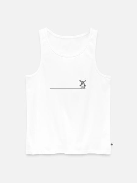 Windmill Mill Icon - Men's Premium Organic Tank Top - white