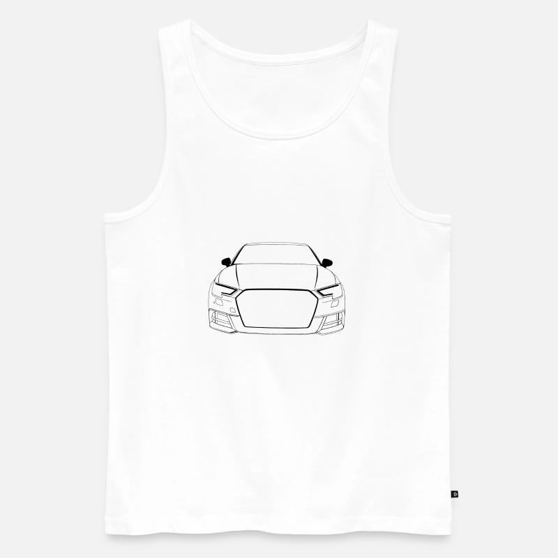 s3 - Männer Premium Bio Tank Top - Weiß