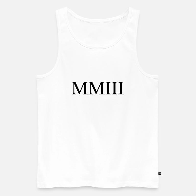 2003 - Männer Premium Bio Tank Top - Weiß