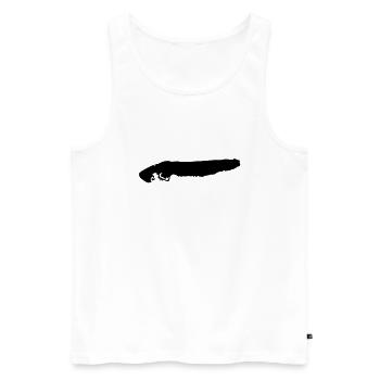 norderney__f1 - Männer Premium Bio Tank Top - Weiß - Vorne - AI Model Male 178 light (178cm)
