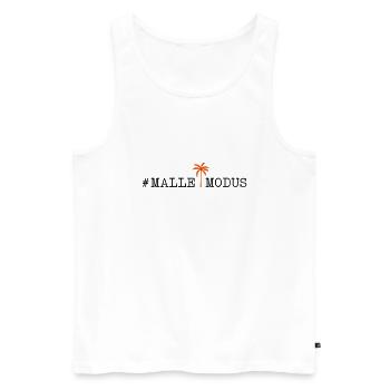 malle modus palme - Männer Premium Bio Tank Top - Weiß - Vorne - Michal (187cm)