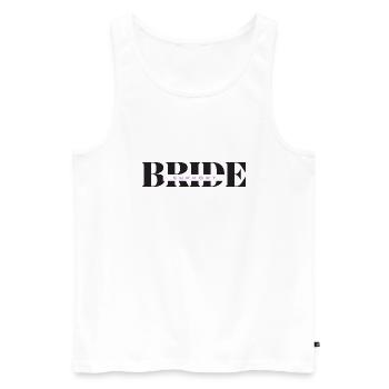Bride Support - Männer Premium Bio Tank Top - Weiß - Vorne - AI Model Male 178 light (178cm)