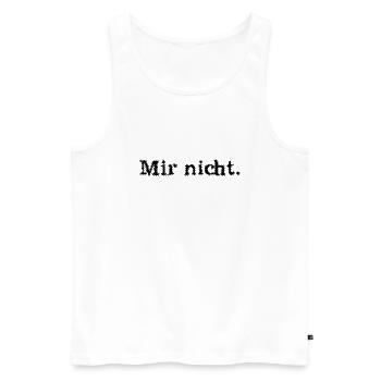 Universal-Adorno - Männer Premium Bio Tank Top - Weiß - Vorne - AI Model Male 178 light (178cm)
