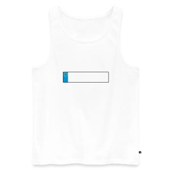 license plate europe_g1 - Men's Premium Organic Tank Top - white - Front - AI Model Male 178 light (178cm)