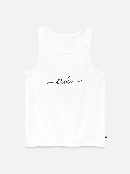 bride_babes_heart_1 - Männer Premium Bio Tank Top - Weiß