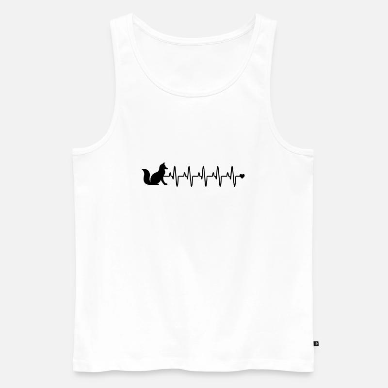 Fuchs - Männer Premium Bio Tank Top - Weiß