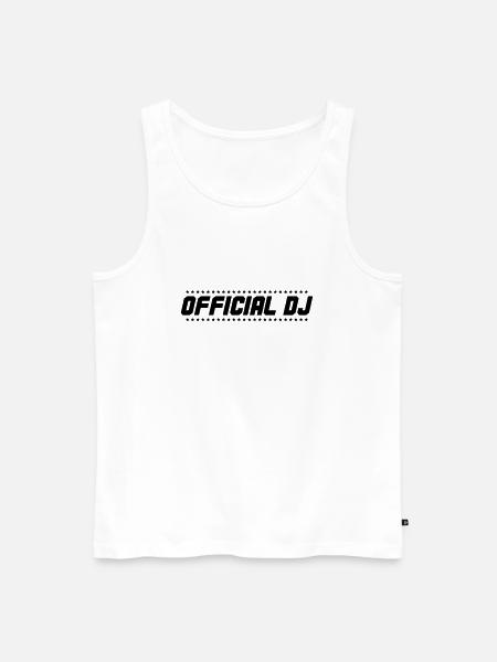 Official DJ 001 - Men's Premium Organic Tank Top - white