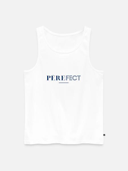 Fatherfect! Perfect Dad! - Men's Premium Organic Tank Top - white