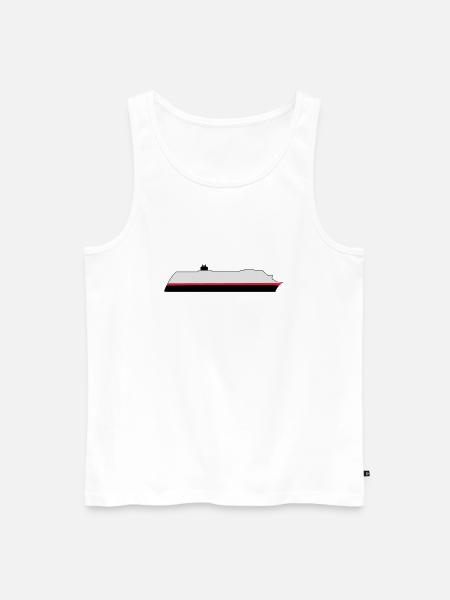 Post Hurtigruten ship - Men's Premium Organic Tank Top - white