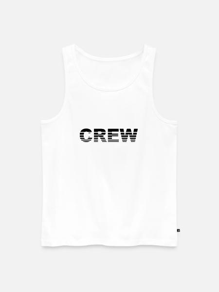 Crew - Men's Premium Organic Tank Top - white