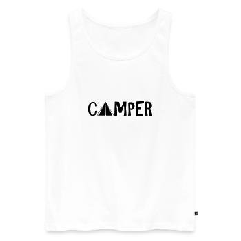 Camper life - Männer Premium Bio Tank Top - Weiß - Vorne - Michal (187cm)