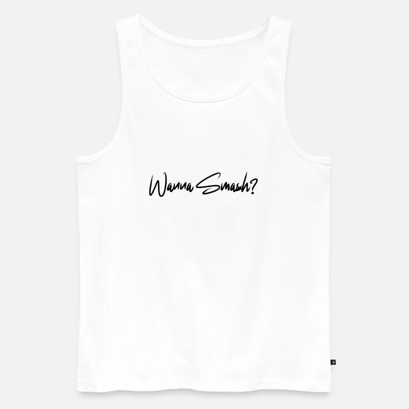 smash - Männer Premium Bio Tank Top - Weiß