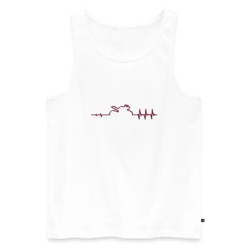 Puls street triple R schattiert - Männer Premium Bio Tank Top - Weiß - Vorne - Michal (187cm)